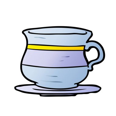 çizgi film eski çay bardağı