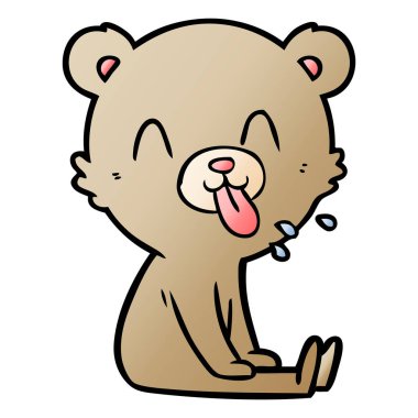 Çizgi film ayısının vektör çizimi