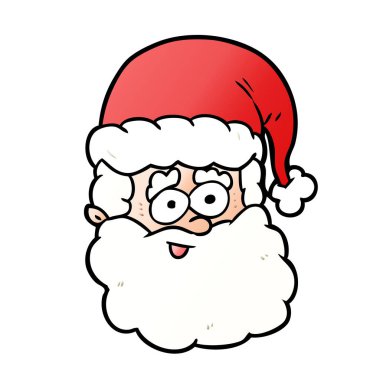 Çizgi film Noel Baba 'nın vektör çizimi