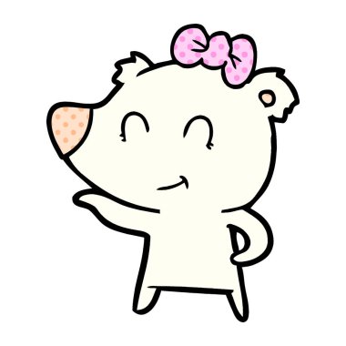 Dişi kutup ayısı karikatür