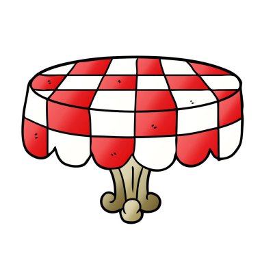 vektör çizim karikatür tablo