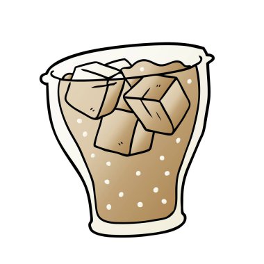 çizgi film bardak buzlu cola