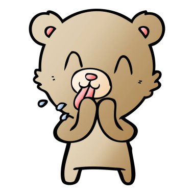 Çizgi film ayısının vektör çizimi