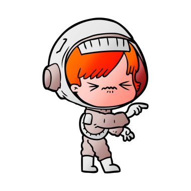 kızgın çizgi film alan kız