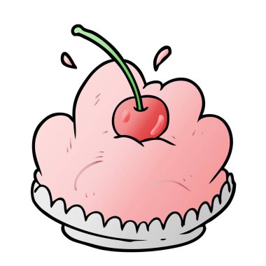 çizgi film lezzetli tatlı vektör çizim