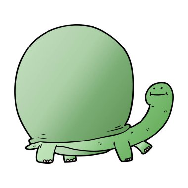 vektör çizim karikatür kaplumbağa
