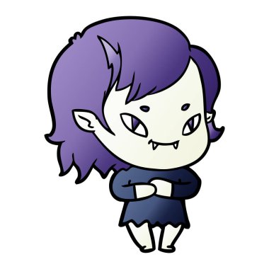 çizgi film dostu vampir kız