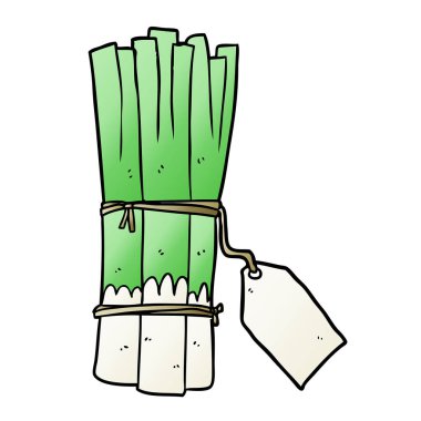 çizgi film organik demet pırasa