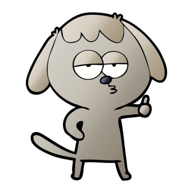 Çizgi film köpeğinin vektör çizimi