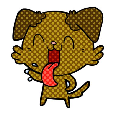 Çizgi film köpeğinin vektör çizimi