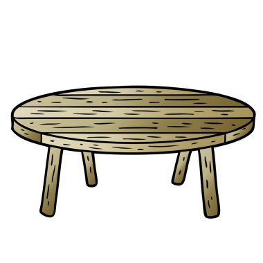 vektör çizim karikatür tablo