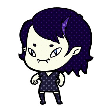 çizgi film dostu vampir kız