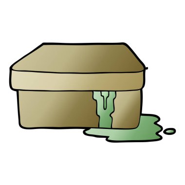 çizgi film kutusu çamur ile