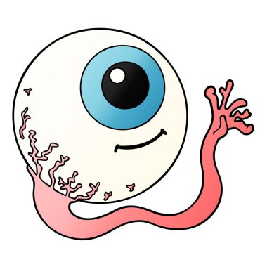 vektör çizim karikatür göz küresi