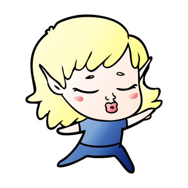 güzel çizgi film elf kızı