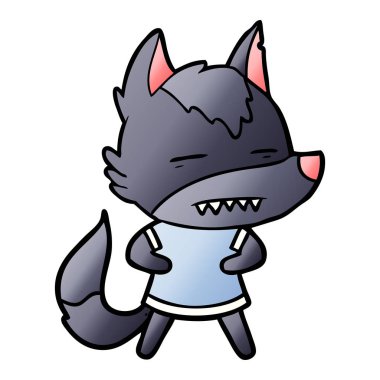 Kurt gösteren diş çizgi film