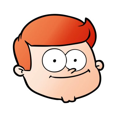 vektör çizim karikatür erkek yüz