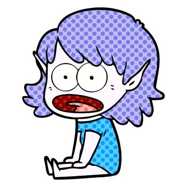 çizgi film şok elf kızı