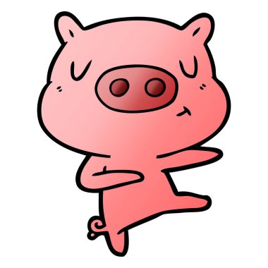 çizgi film içerik domuz dans