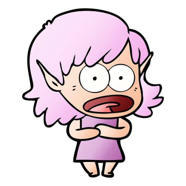 çizgi film şok elf kızı