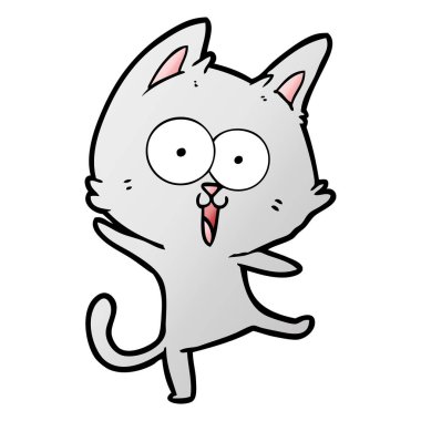 komik karikatür kedi vektör çizim