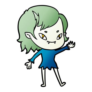 çizgi film dostu vampir kız