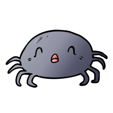 vektör çizim karikatür halloween örümcek