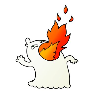 çizgi film yangın nefes hayalet