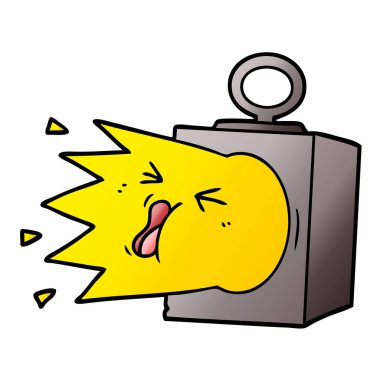 vektör çizim karikatür endüstriyel lamba