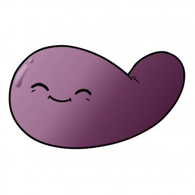 vektör çizim karikatür mesane