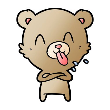 Çizgi film ayısının vektör çizimi