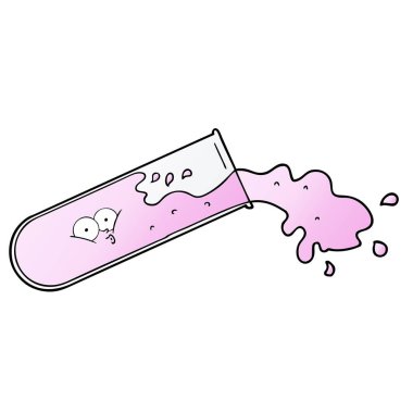 çizgi film tüp vektör çizim