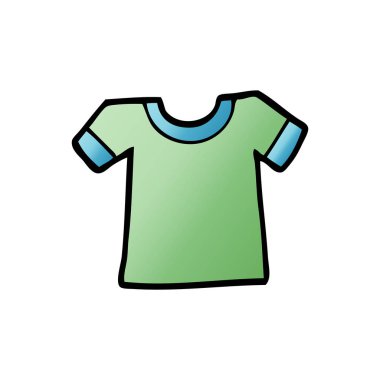 vektör çizim karikatür tee gömlek