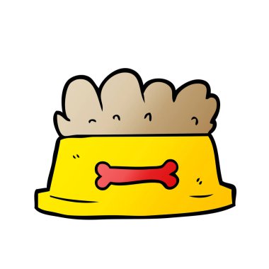 çizgi film kase köpek maması