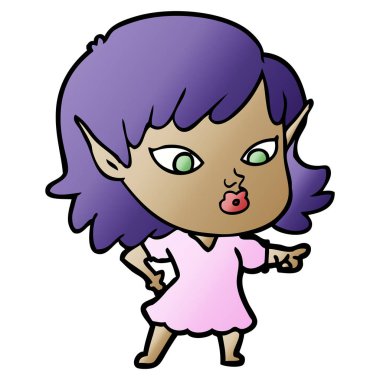 güzel çizgi film elf kızı