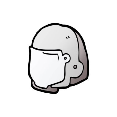 vektör çizim karikatür kask