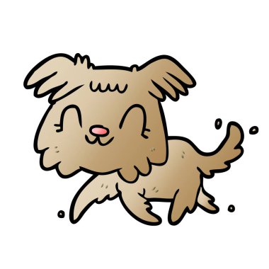 vektör çizimi çizgi film küçük köpek