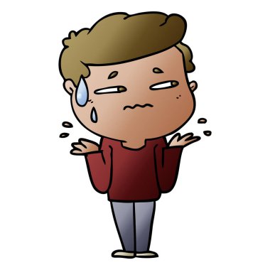 vektör çizim karikatür dostum karışık