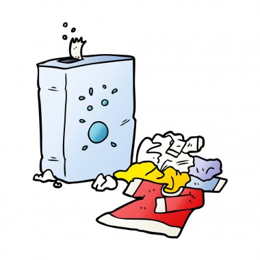 çizgi film çamaşır tozu ve Çamaşırhane