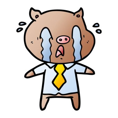 ağlayan domuz çizgi film insan Giyim Eşyası