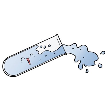 çizgi film tüp vektör çizim