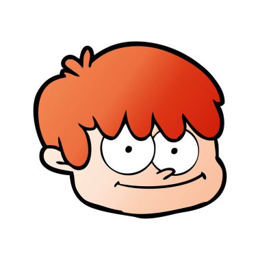 vektör çizim karikatür erkek yüz