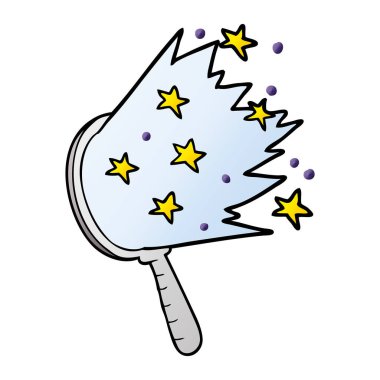 vektör çizim karikatür sihirli ayna