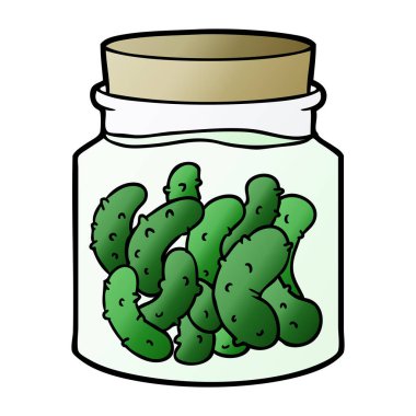 vektör çizim karikatür turşu turşusu