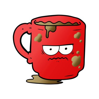 çizgi film kirli office kupa