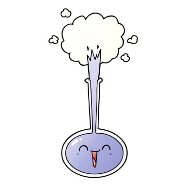 vektör çizim karikatür bilimsel deney