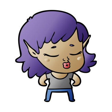 güzel çizgi film elf kızı