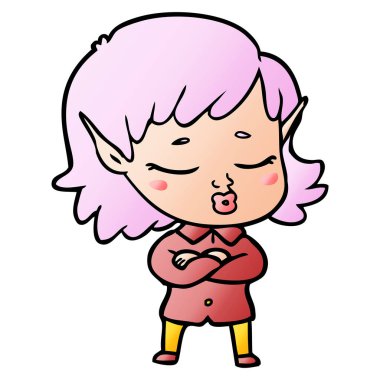 güzel çizgi film elf kızı