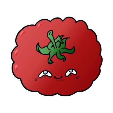 vektör çizim karikatür domates