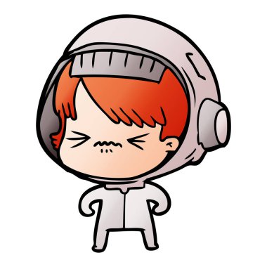 kızgın çizgi film alan kız